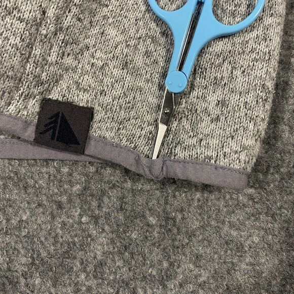 L.L. Bean Snap Sweater Fleece Pullover Womens Large Heather Gray Outdoor Hiking - Picture 4 of 16